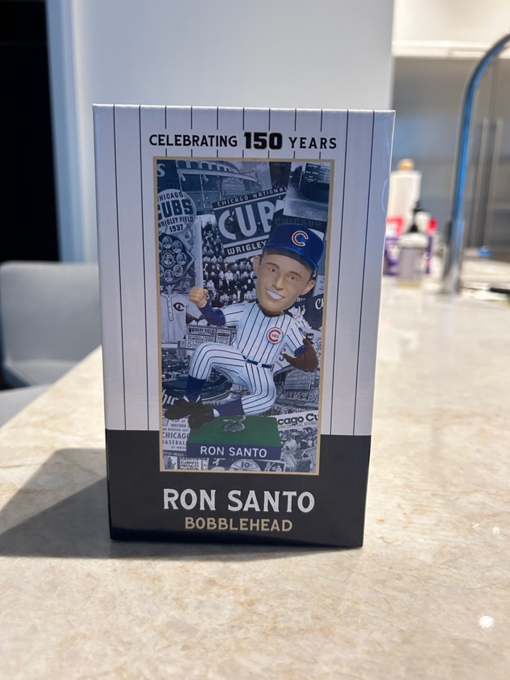 Ron Santo Chicago Cubs Bobblehead - Blue & White